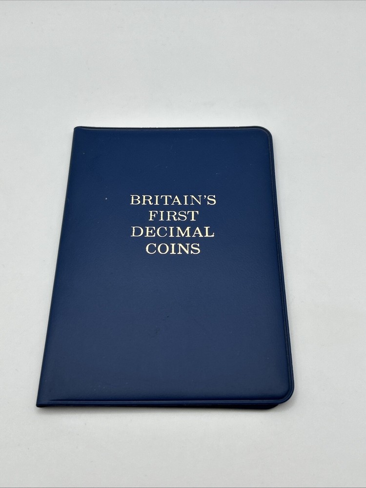 Britain's First Decimal Coin Set 1971 - Blue Wallet