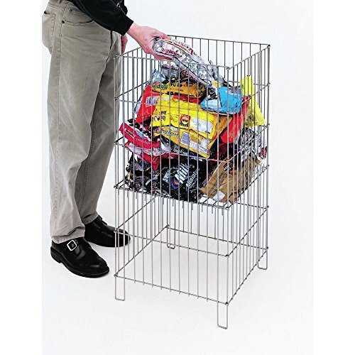 HUBERT Dump Bin Impulse Merchanding Rack Compact Adjustable 18 x 18 x 28