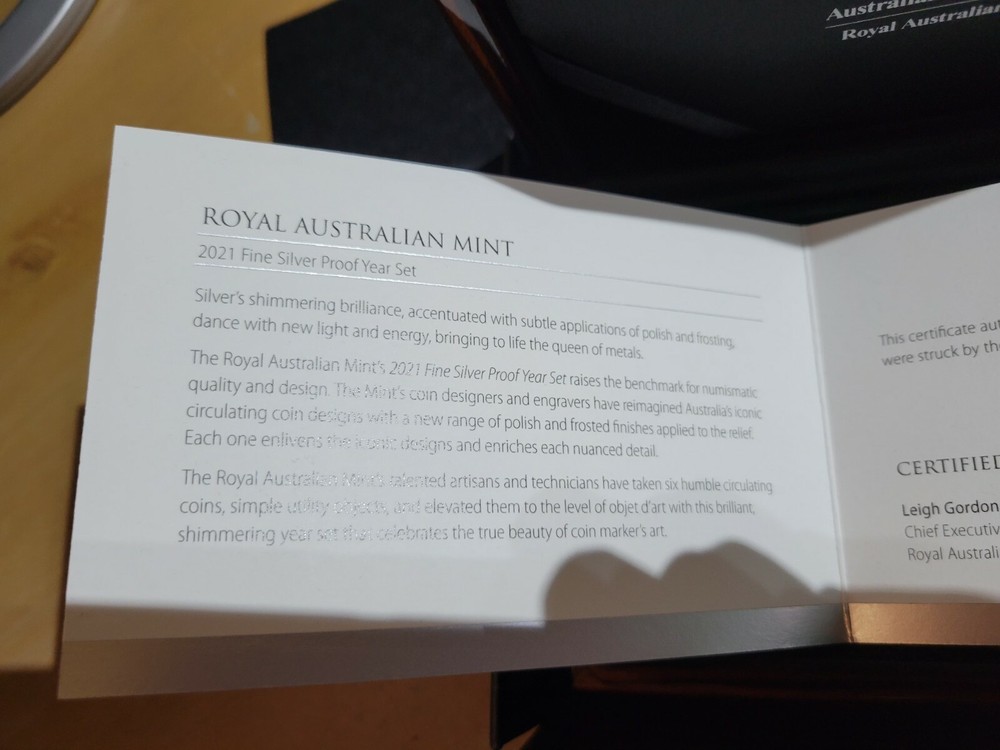 2021 Silver Proof Year Set Royal Australian Mint