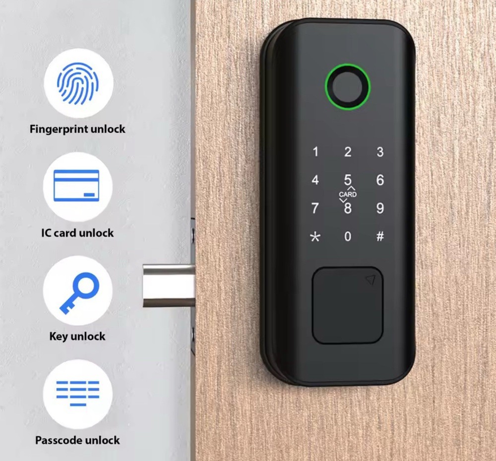 Smart Door Lock Fingerprint Card Passcode Intelligent **NEW SEALED**