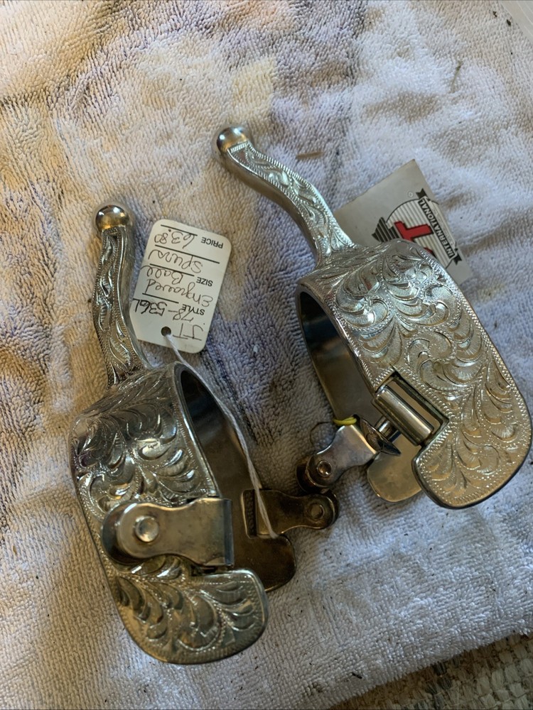 Engraved Ball Spurs NWT
