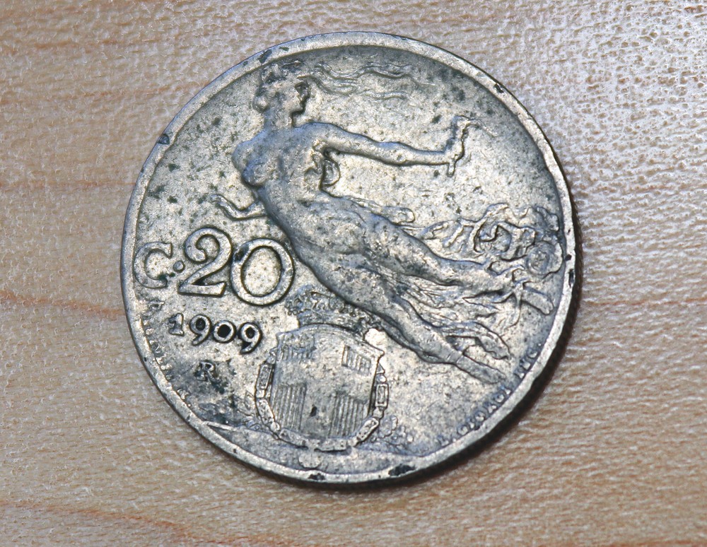 1909 Italy 20 Centesimi