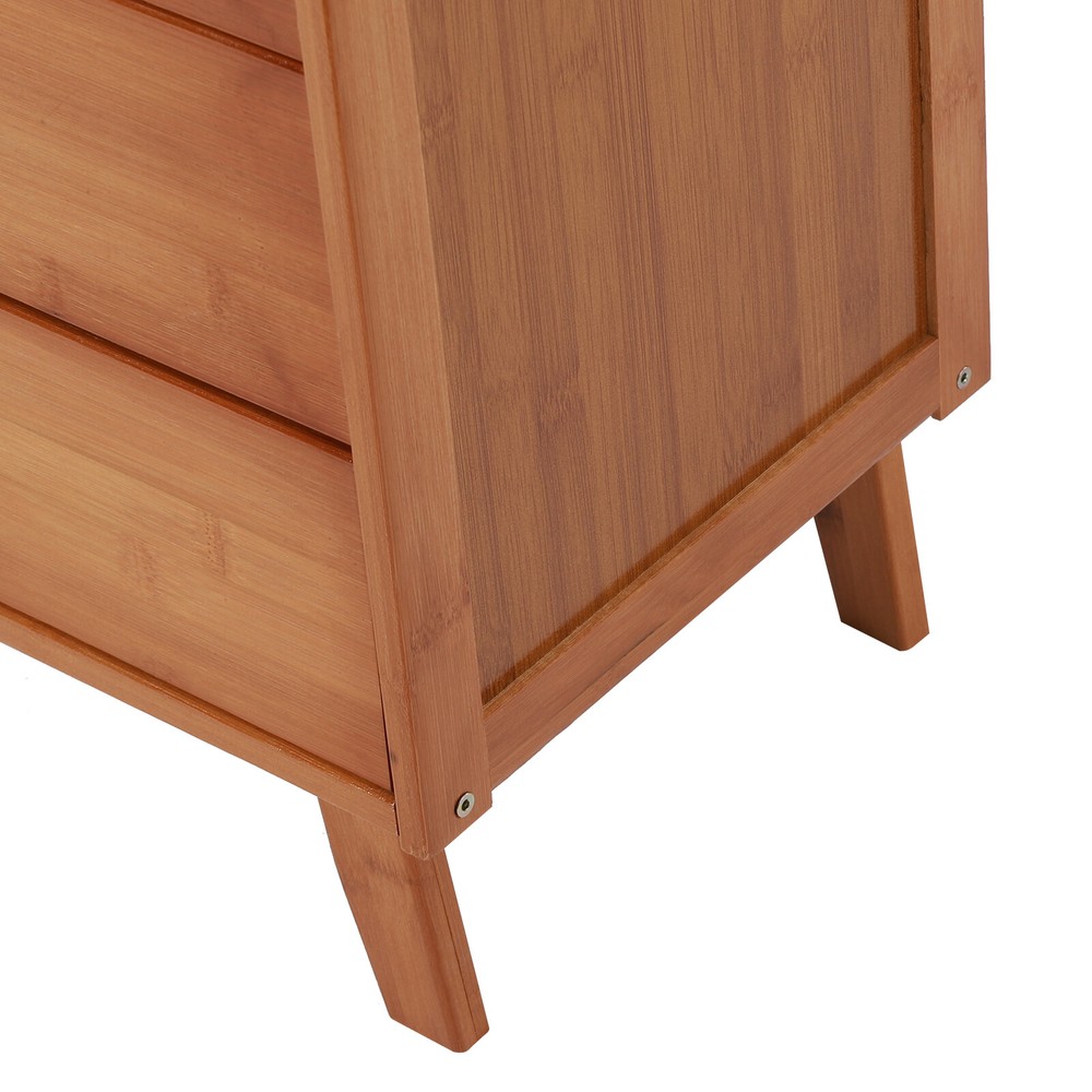 Bamboo Kitchen Buffet Hutch Storage Cupboard Cabinet Server Sideboard w/ Drawer