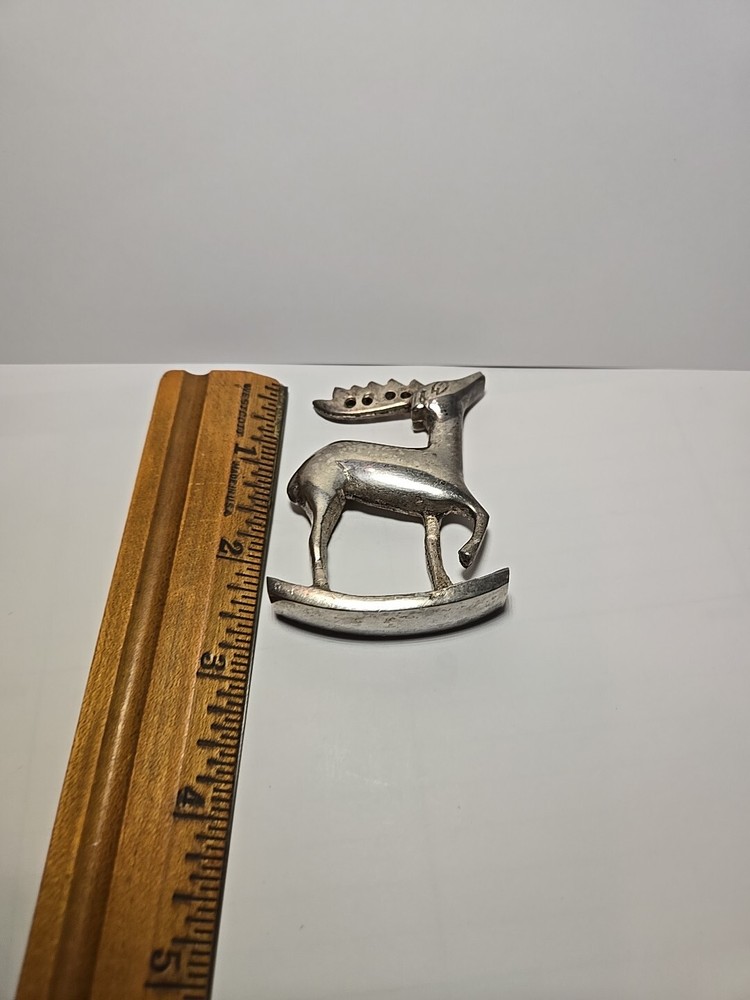Solid Brass Rocking Reindeer