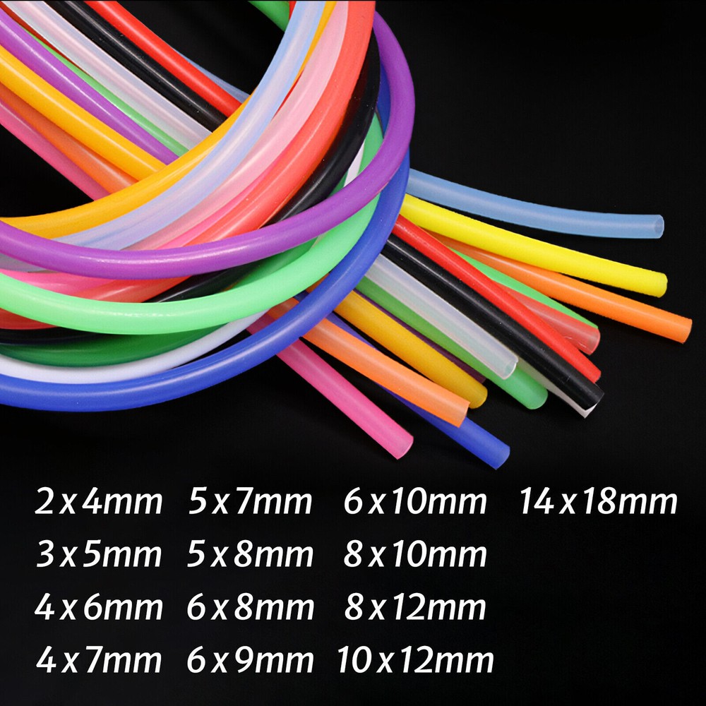 High Temp Food Grade Silicone Tube Flexible Rubber Pipe Multi-color & size