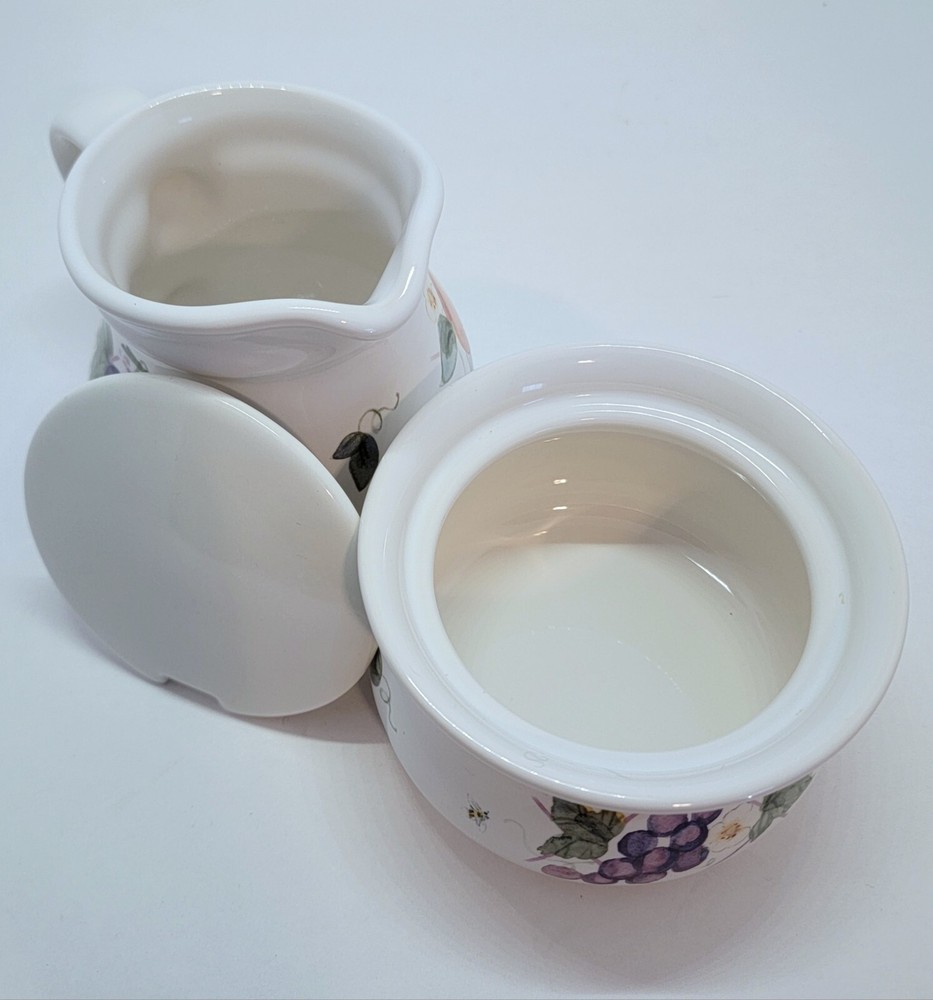 Pfaltzgraff Orchard Creamer And Sugar Bowl