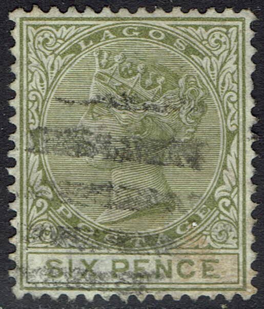 LAGOS 1884 QV 6D USED