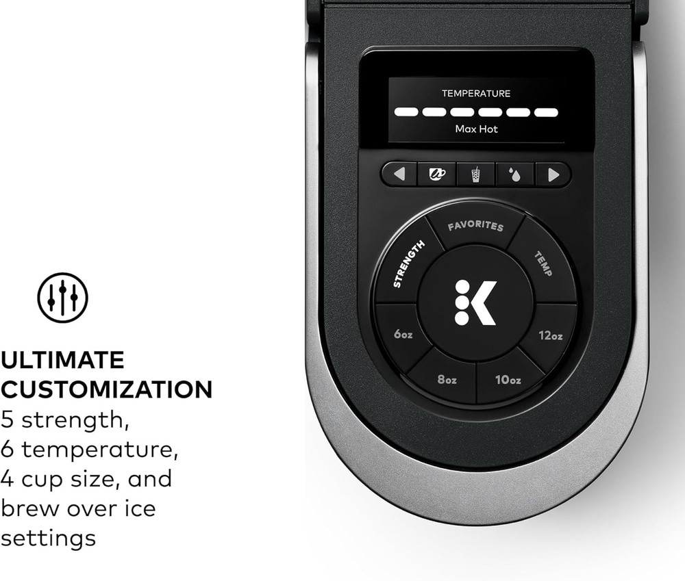 Programmable Coffee Maker, MultiStream Technology, Brews 6-12oz Cup Sizes, Black