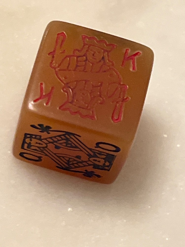Old rootbeer celluloid single poker dice replacement 123123@