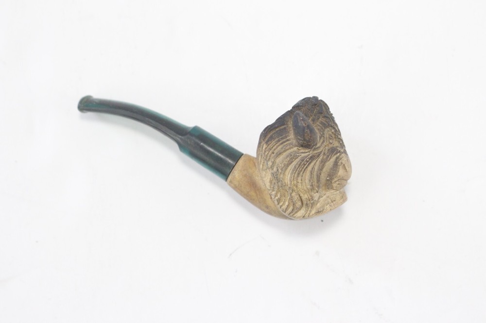 SMS Meerschaum Pipe with Case Bison Bull