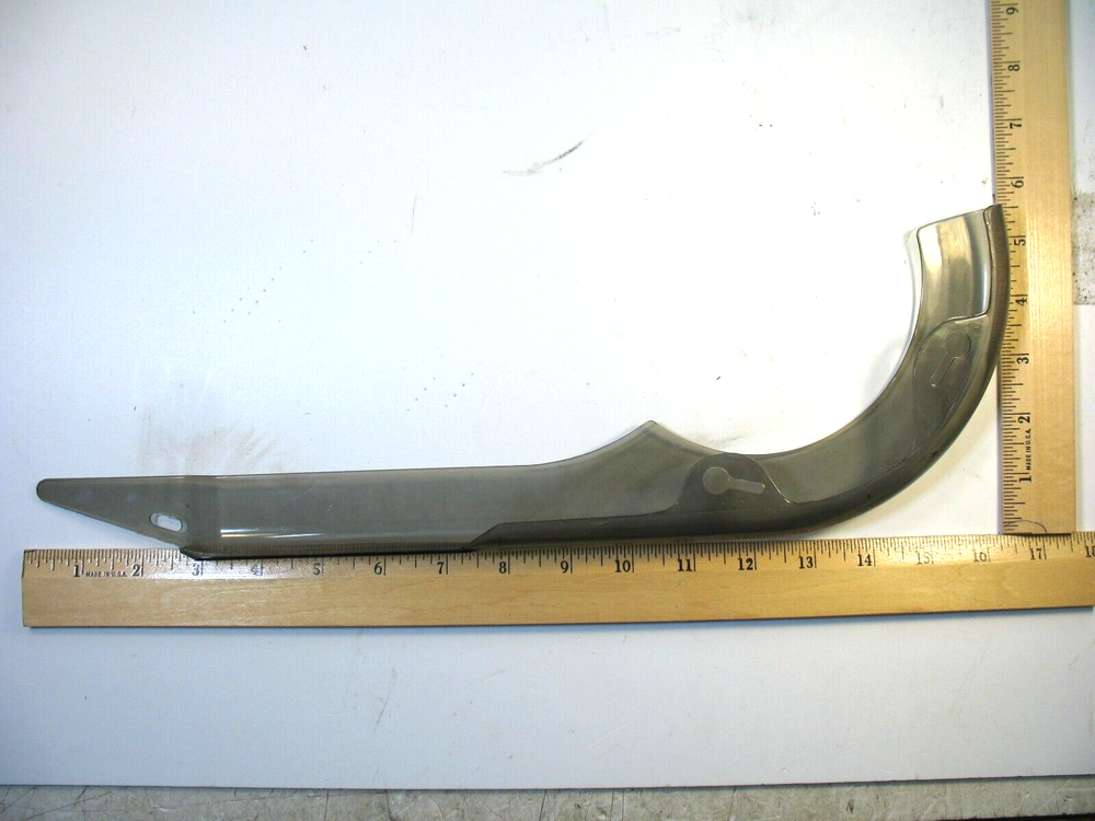 Light Smoked Plastic Bicycle Chain Guard Without Hardware #6