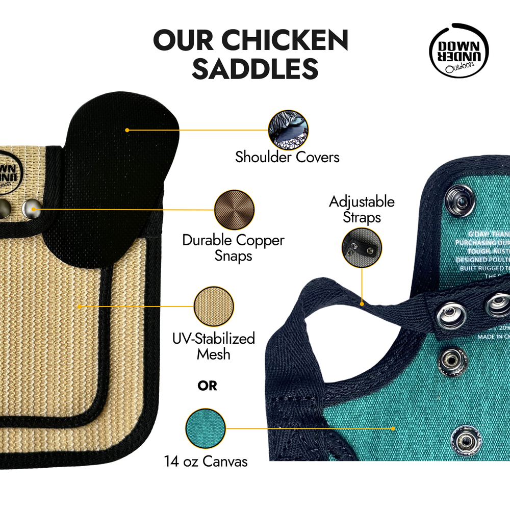 OFFICIAL DOWN UNDER OUTDOORS Extra Large Chicken Saddle