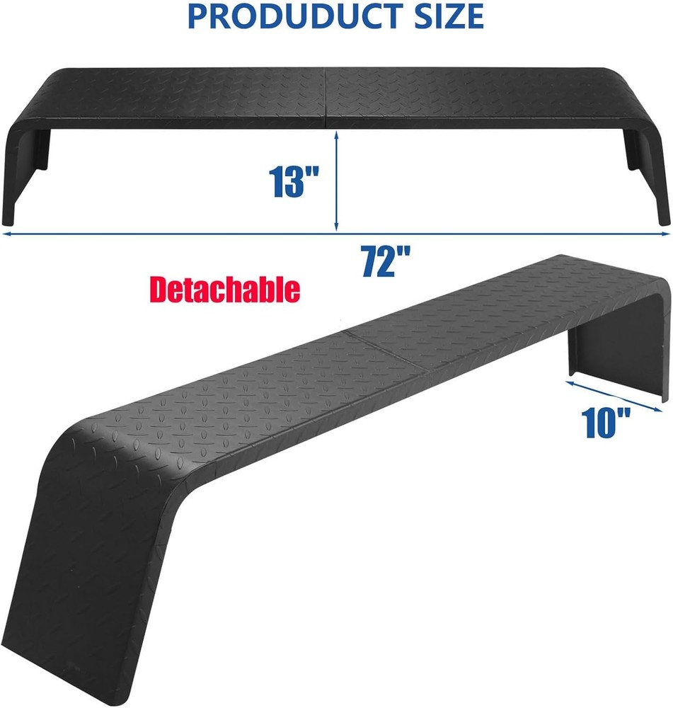 Heavy Duty Tandem Axle Trailer Fenders 13-15" Steel 2Pcs Detachable Wheel Guards