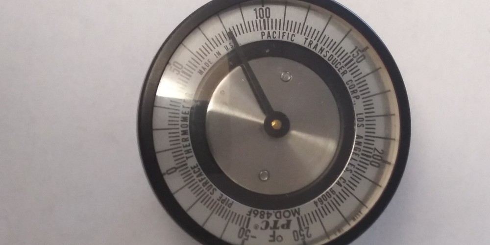 Pipe Surface Spring Held Thermometer -50 to 250 degrees PTC 486F
