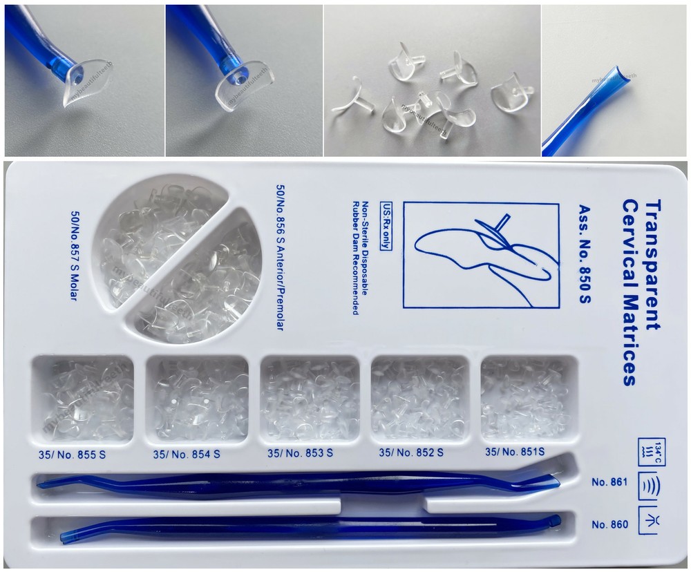 Dental Transparent Cervical Matrices Composite Gingival Retractor Clear Matrix