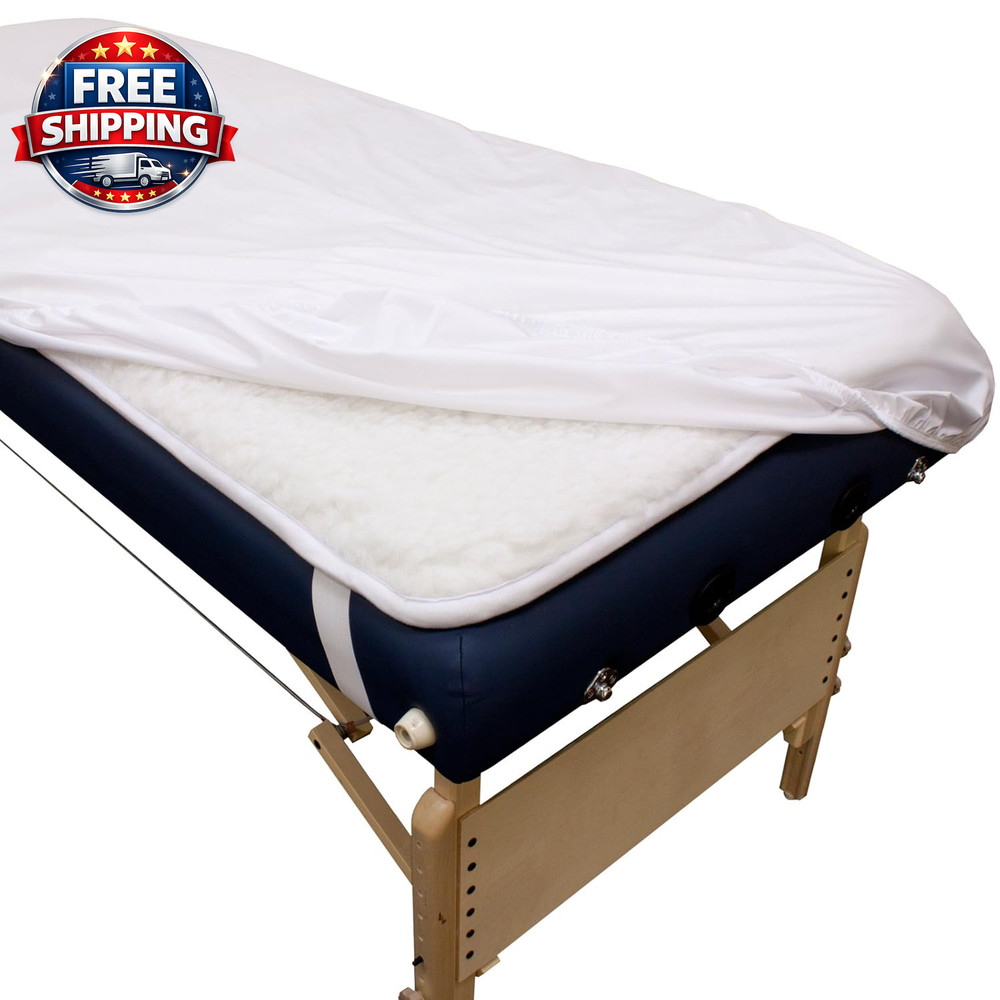 Massage Table Cover - Reusable Barrier with Wipe Clean Surface. Wate