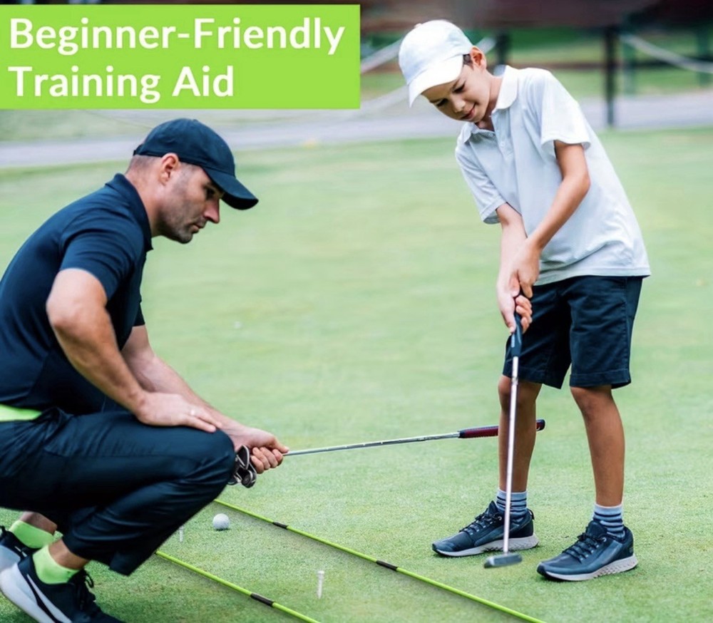 1Pair Golf Alignment Sticks Direction Indicator Stick Folding Golf Practice Rods