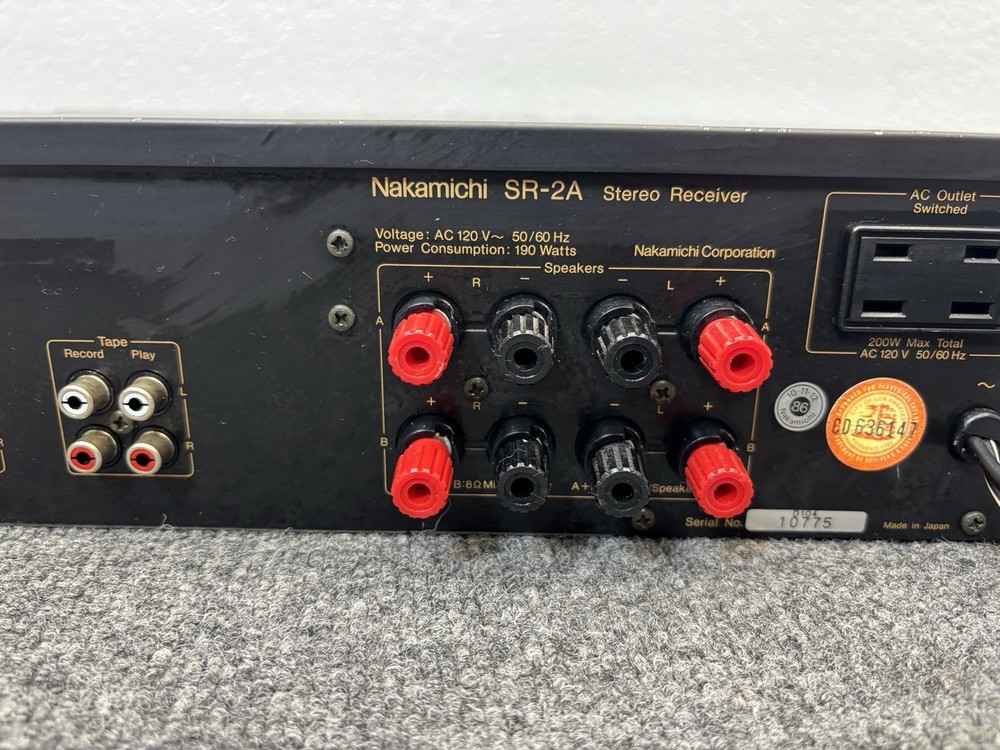 Nakamichi SR-2A Stereo Receiver STASIS