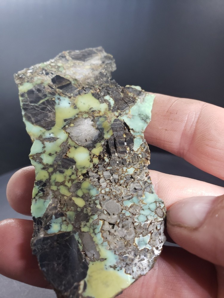 Polychrome Frog Blossom Variscite Slab