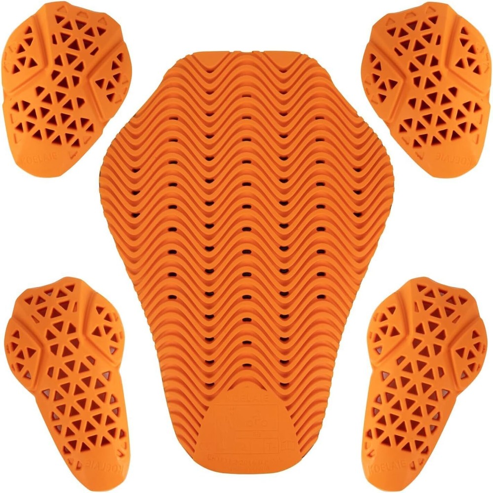 Motorcycle Shoulder Elbow Back Protector Pads Set Full CE Level 2 Certified 5PCS