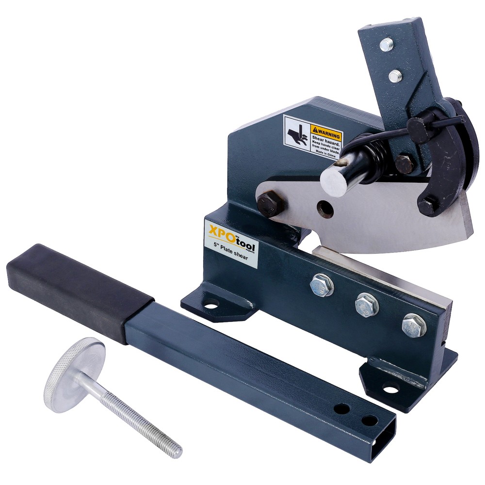 5" Industrial Sheet Metal Shear - Solid, High Precision Manual