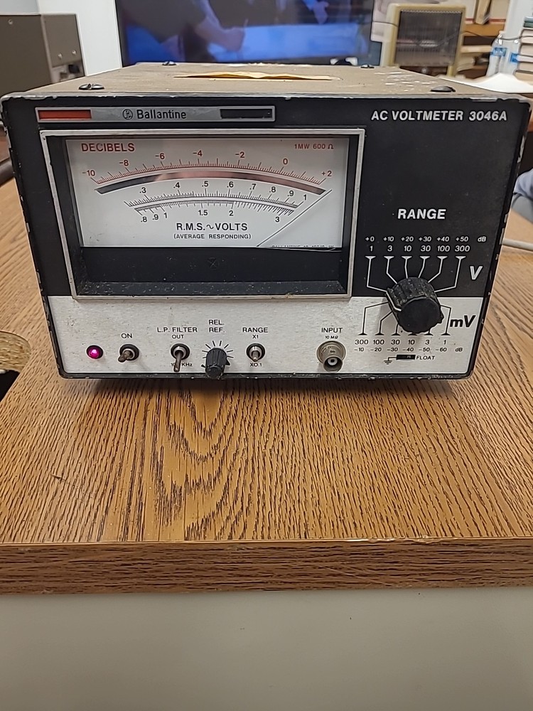Ballantine AC voltmeter 3046a.