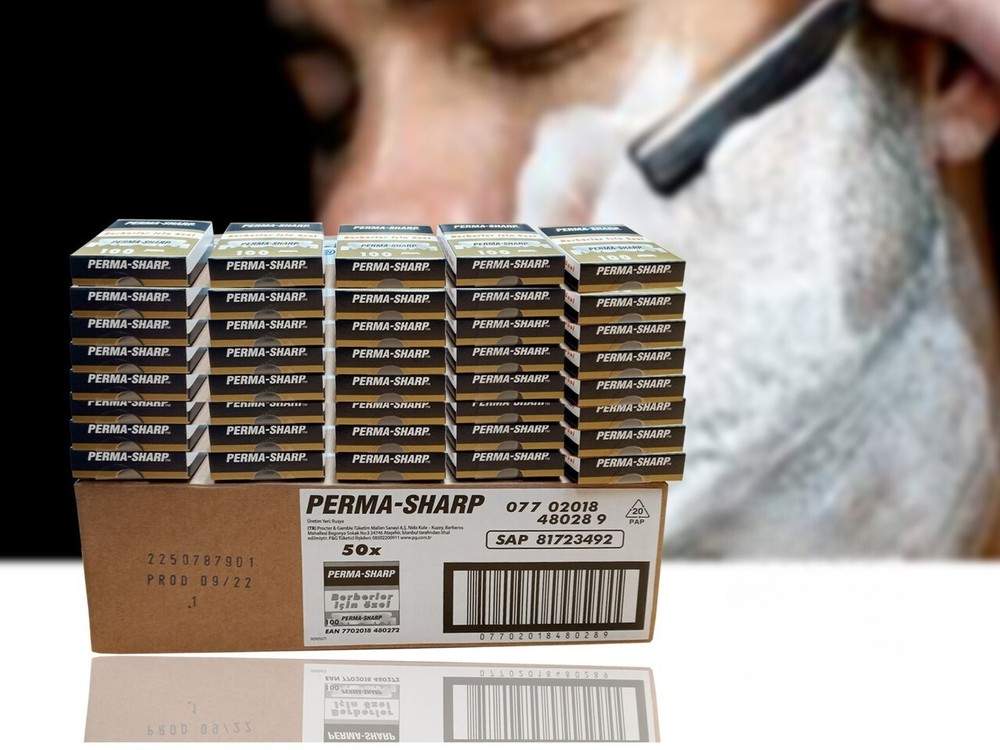 Perma-Sharp Single Edge Half Blades for Barbers 500-5000 pcs Bulk