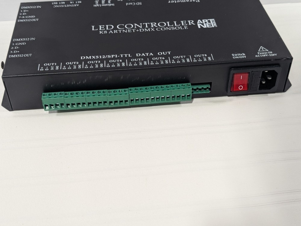 DMX512 Decoder LED Controller Dimmer RGB Stage Lighting Control Driver 4 Channel