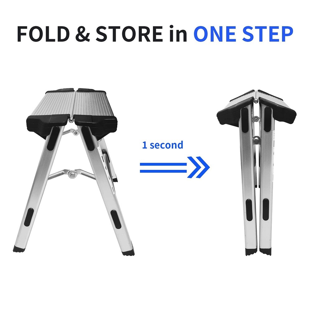 Folding Step Stool Small Foldable Step Stool One Step Ladder With 330 Lb Large L