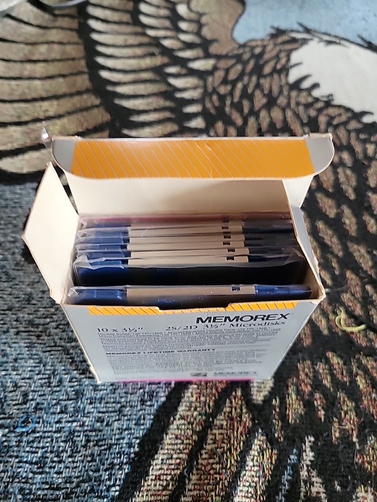 Memorex 3.5” Microdisks 7 Count New Open Box Missing 3