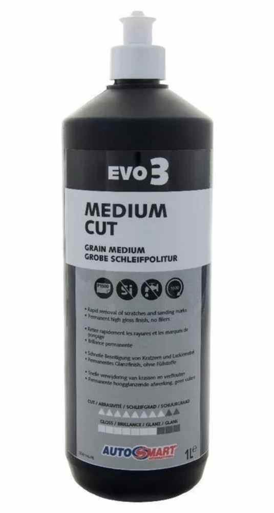 AUTOSMART EVO 3 COMPOUND HIGH GLOSS POLISH LOW DUST 1L