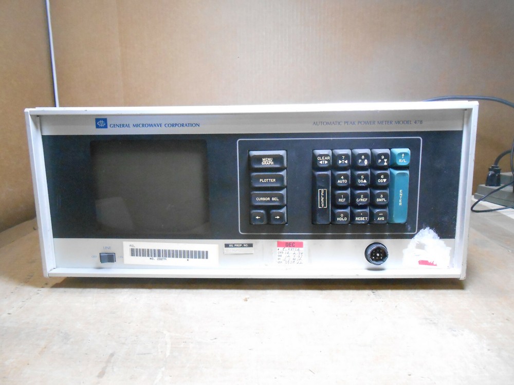 GENERAL MICROWAVE MODEL 478 AUTOMATIC PEAK POWER METER