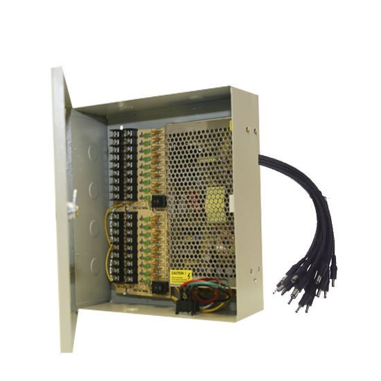 18Ch Camera 12V DC 12A CCTV Power Supply Switch Box