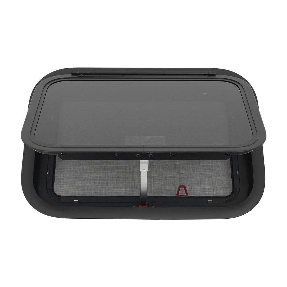 RV Exit Window W/ Trim Ring & Screen Push Out Camper Venting Window 22*15 Inch