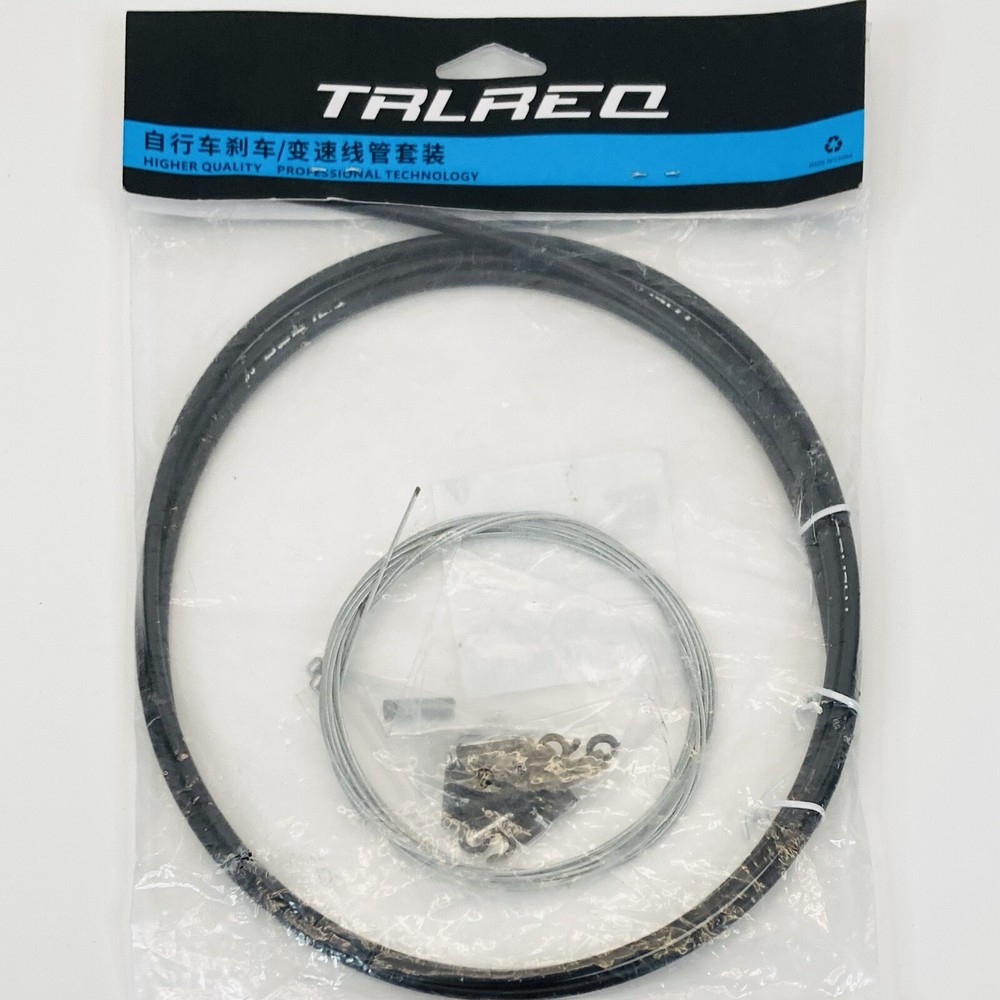 TRLREQ Bicycle Cable Wire Kit Braided Shift Cable TRQ Shift Black