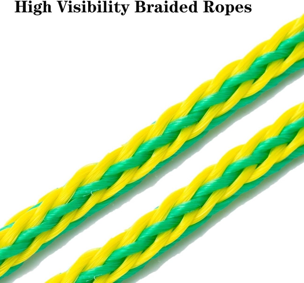 High-Visibility Jet Ski Tow Rope - Durable Nylon Dock Line with Stainless Hook