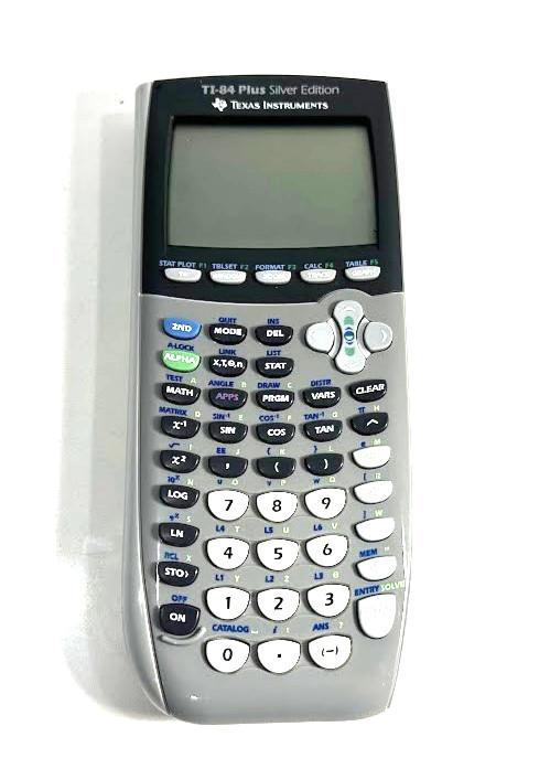 Texas Instruments TI-84 Plus Silver Edition Grey Graphing Calculator Tested