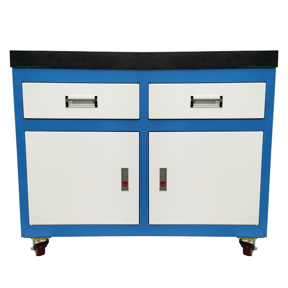 Movable Tapping Machine Table T-slot Workbench Fixed Base 35.4"*23.6"*29.7"