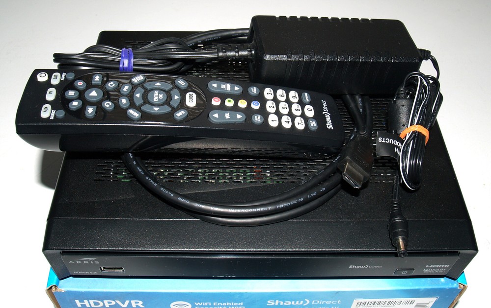 Shaw Direct Arris HDDSR600 SATELLITE RECEIVER Bundle