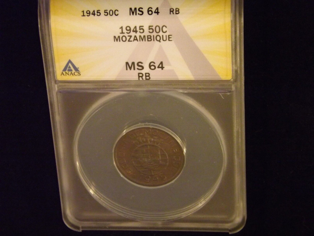 1945  50 C  Mozambique     ANACS  MS 64