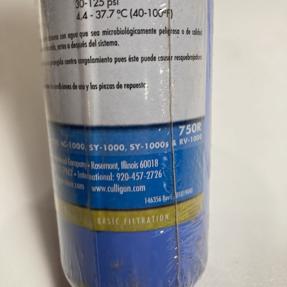 OEM Culligan 750R Icemaker Replacement Water Filter Cartridge - Level 1