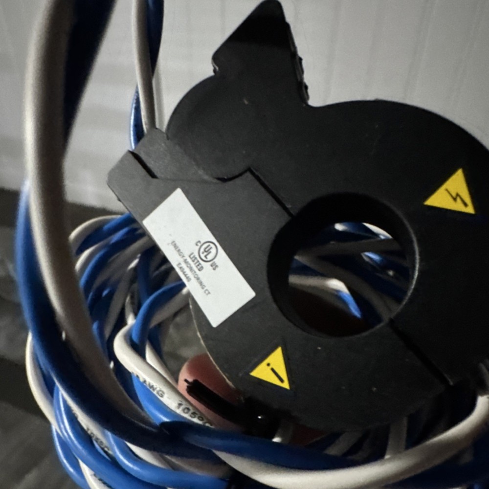 Sense Split-Core Current Sense Transformer Panel Mount, Wire Leads, Blue/White