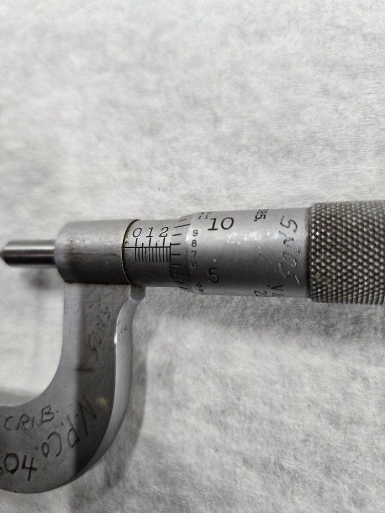 Starrett No 585 1-2 Thread Micrometer Outside Thread Micrometer