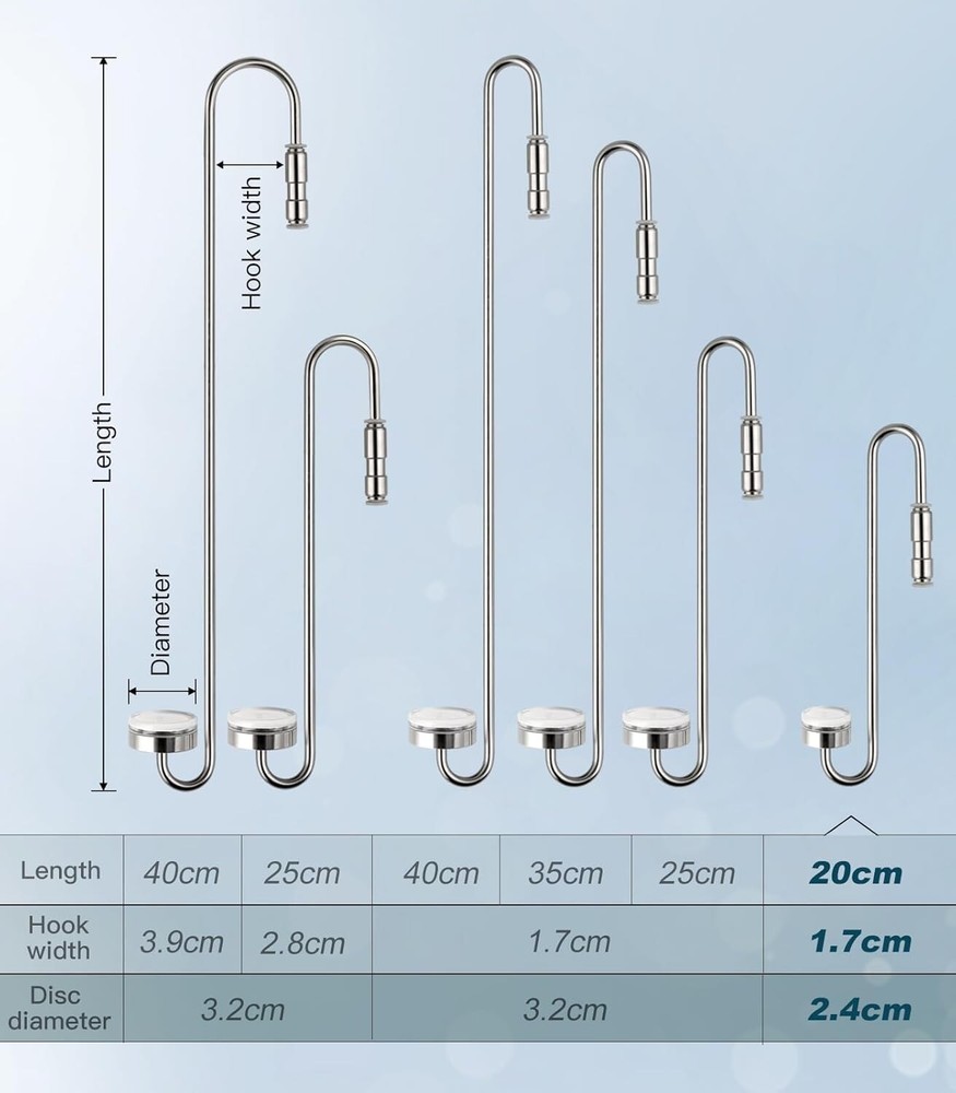 CO2 Diffuser Atomizer with Integrated Check Valve Stainless Steel Aquarium Fish