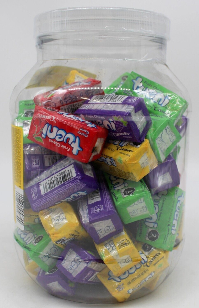 TUENI Fruit Chews Candy 55 Count Jar