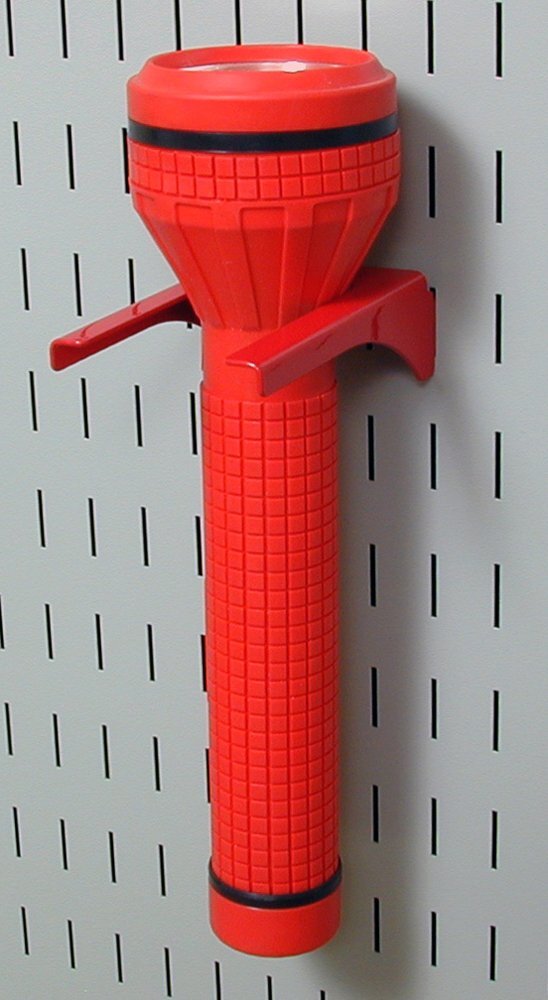 2" Handle Pegboard Bracket Slotted Metal Tool Holder for Red Pegboard Boards