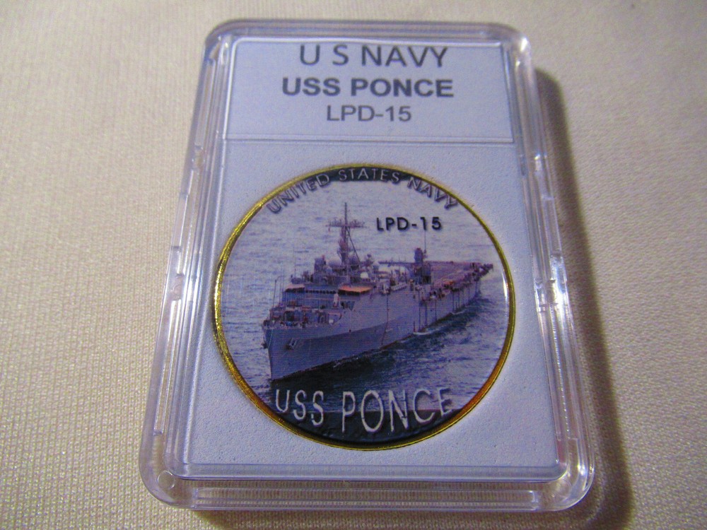 US NAVY - USS PONCE (LPD-15) Challenge Coin