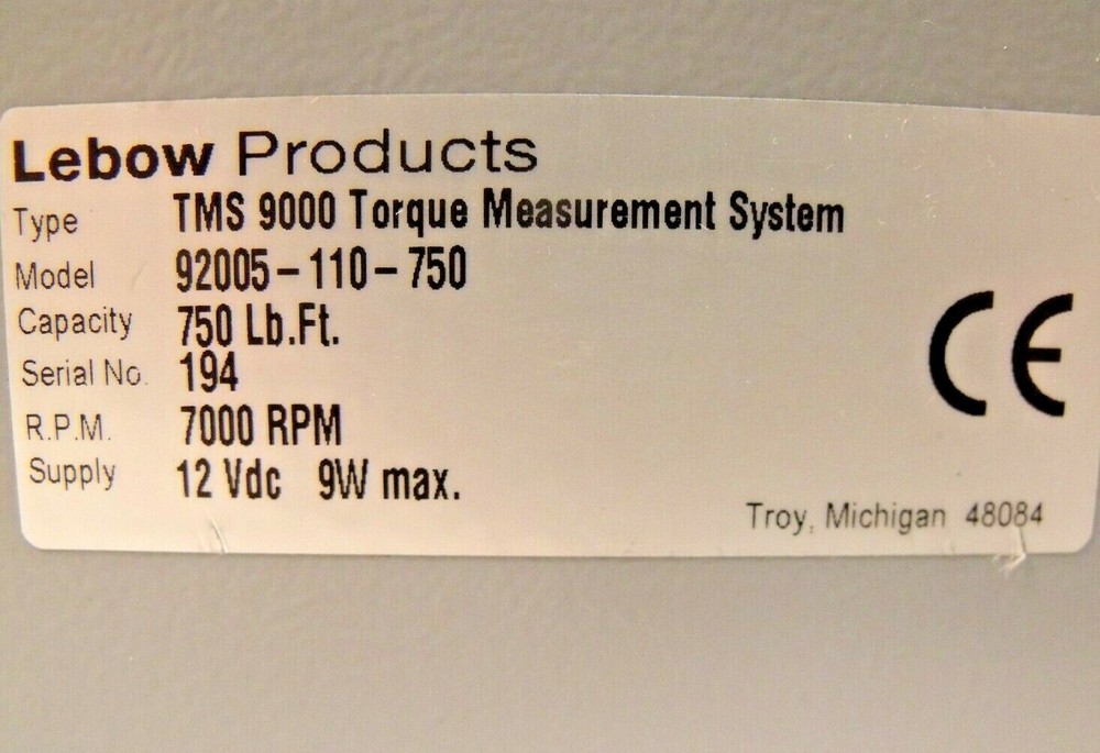 Lebow Model 92005-110-750 Signal Processing Module for TMS9000 Series