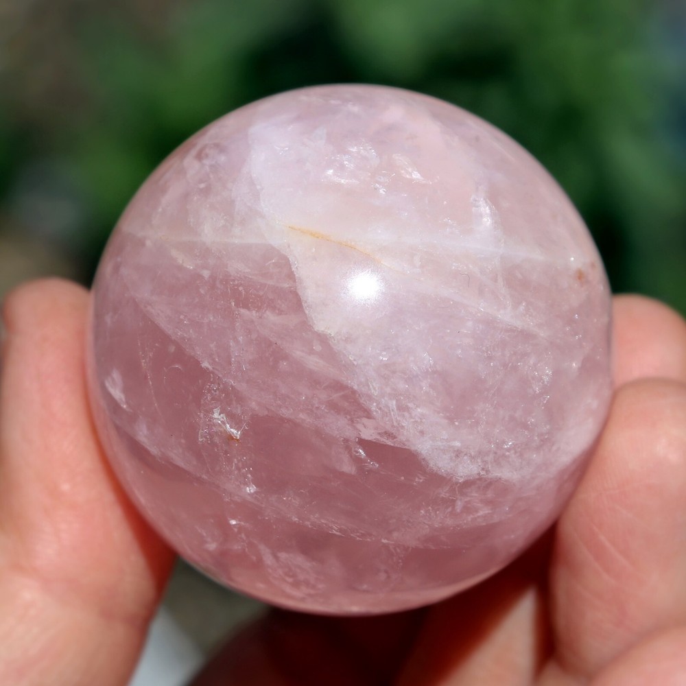 Rose Quartz Sphere, Approximately 41 mm (RQ86)