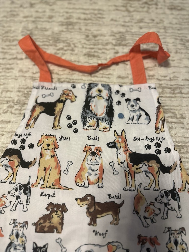 Dog Print Apron